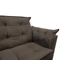 Sofá 2 Lugares Pequeno Confortável 1,40m Marrocos Bellamado Cor:marrom - 4