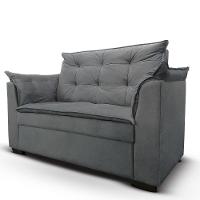 Sofá 2 Lugares Pequeno Confortável 1,40m Marrocos Bellamado Cor:cinza - 2