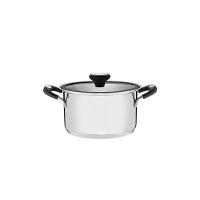 Caçarola Funda Aço Inox Com Fundo Triplo Solar Silicone 24cm - Tramontina - 1