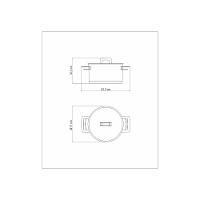 Caçarola Funda Em Aço Inox Brava Com Duas Alças E Fundo Triplo 16cm - Tramontina