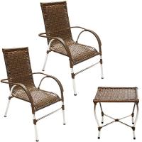 Conjunto De Cadeiras E Mesa De Centro área Trama Original Argila - 1