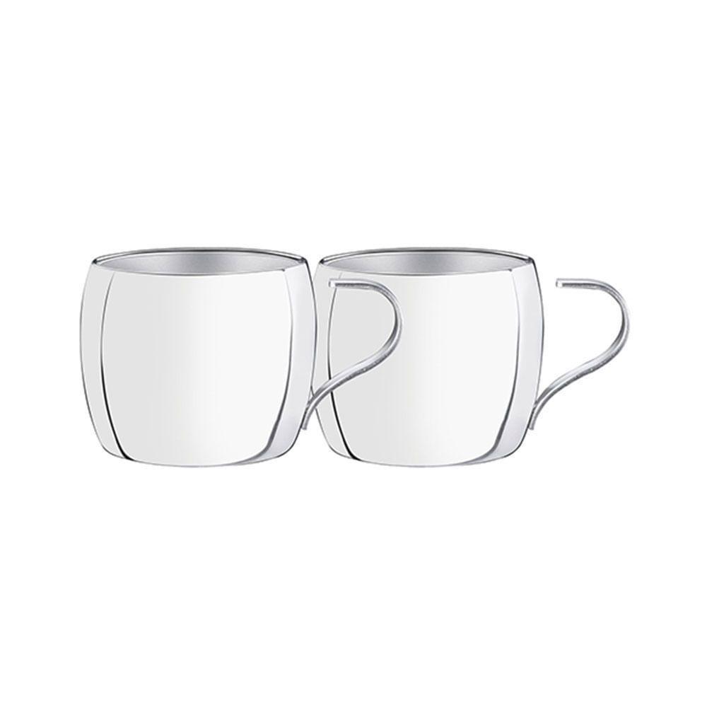 Conjunto De Xícaras Para Chá E Capuccino Em Aço Inox 2pçs - Tramontina - - 1