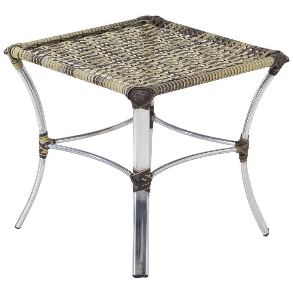 Espreguiçadeira Catar E Mesa Piscina Alumínio Trama Original Capuccino - 4