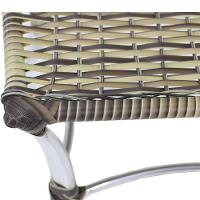 Espreguiçadeira Catar E Mesa Piscina Alumínio Trama Original Capuccino - 6