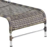 Espreguiçadeira Catar E Mesa Piscina Alumínio Trama Original Capuccino - 9