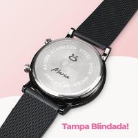 Relogio Feminino Silicone Led Digital Aço Inoxidavel Ajustavel Qualidade Premium Moda Casual Social - 7
