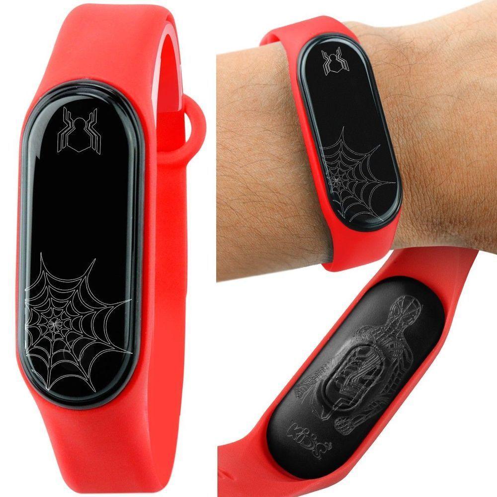 Bracelete Relogio Digital Prova Dagua Homem Aranha Infantil Adolescente  Presente Menino - 1
