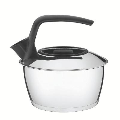 Chaleira Em Aço Inox Fundo Triplo Com Cabo Chá E Café Preta 1,5l - Tramontina
