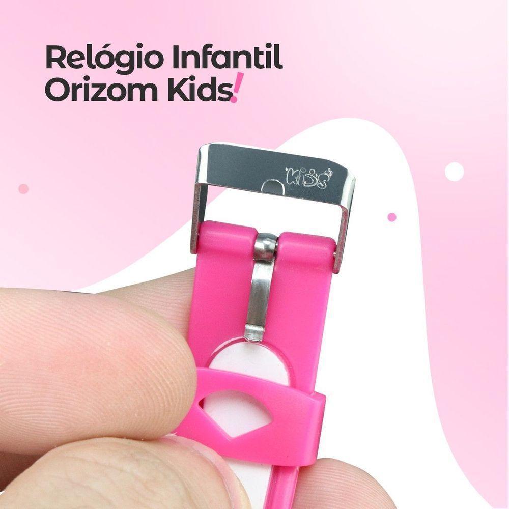 Oculos + Relogio Digital Rosa Infantil Led + Case Premium Presente Adolescente Ajustavel Esportivo - 6
