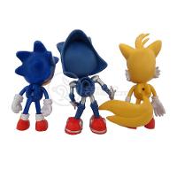Kit 3 Bonecos Metal, Tails, Sonic 16Cm Videogame - 3