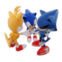 Kit 3 Bonecos Metal, Tails, Sonic 16Cm Videogame 7