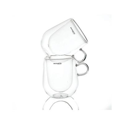 Conjunto De Canecas Parede Dupla Com Alça 300ml - Bugatti