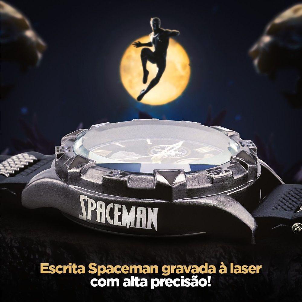 Relogio Masculino Pantera Aço Inox Preto + Cordão Corrente Analogico Presente Casual  Social - 5