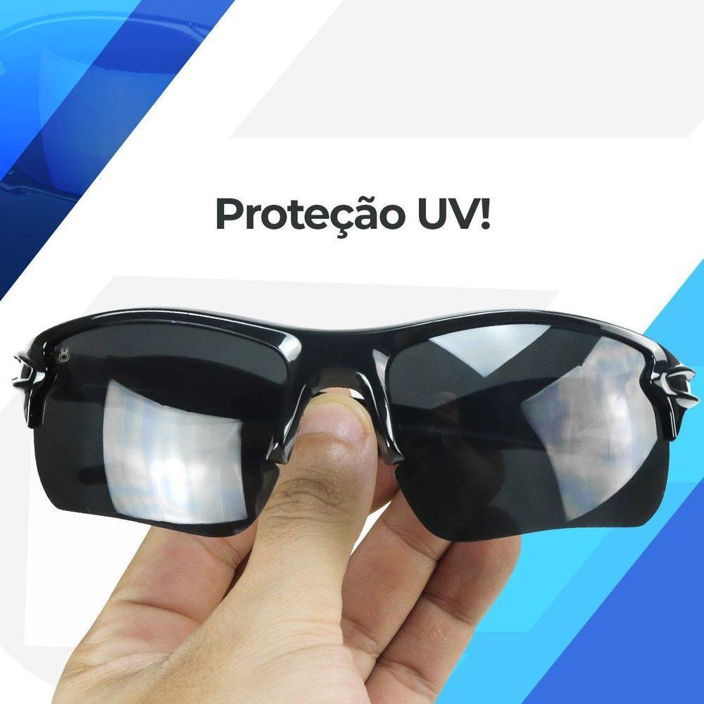 Caixa + Relogio Prova Dagua Preto + Oculos Proteção Uv Preto Presente  Alarme Ajustavel Data - 5