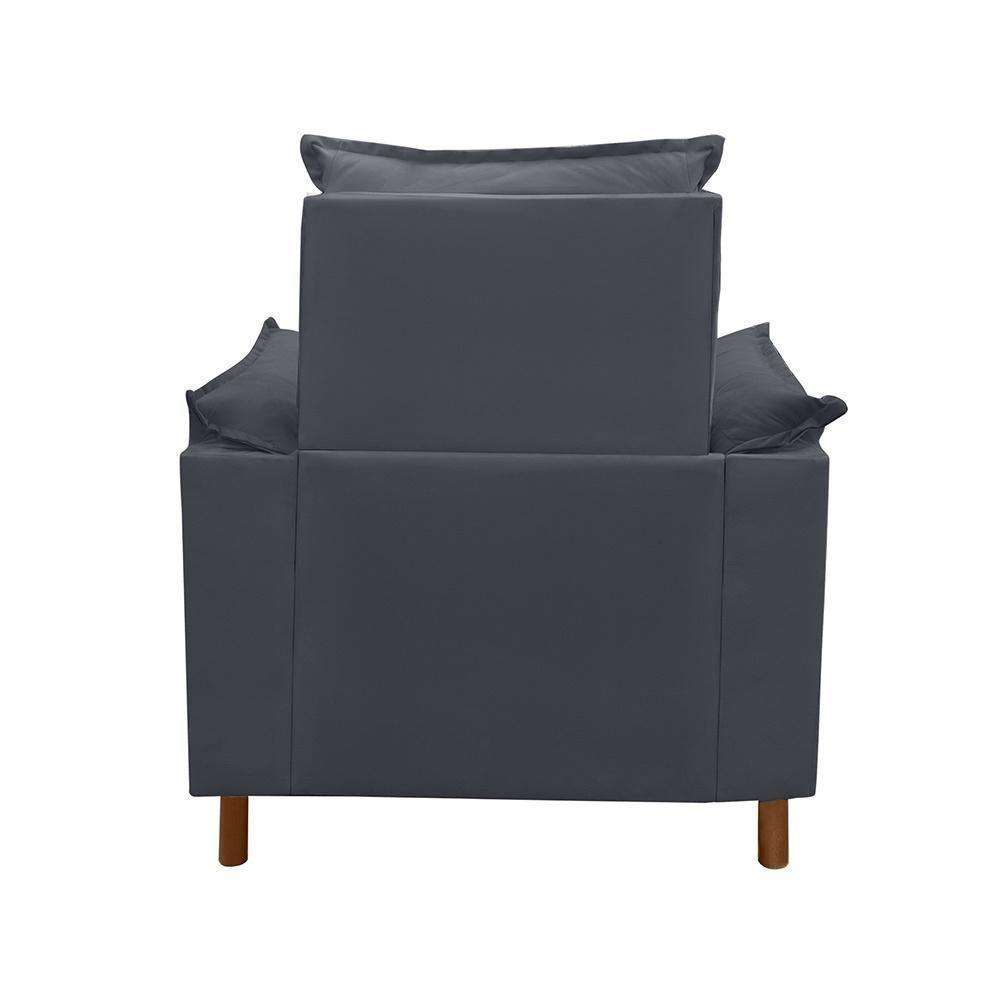 Poltrona De Amamentação Com Puff Isabella Bellamado Cor:cinza - 3