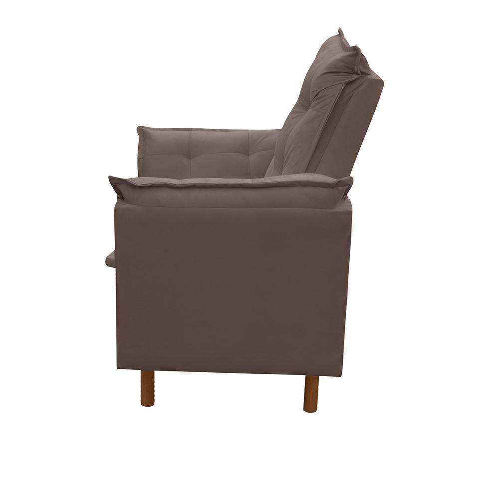 Poltrona De Amamentação Com Puff Isabella Bellamado Cor:marrom - 3