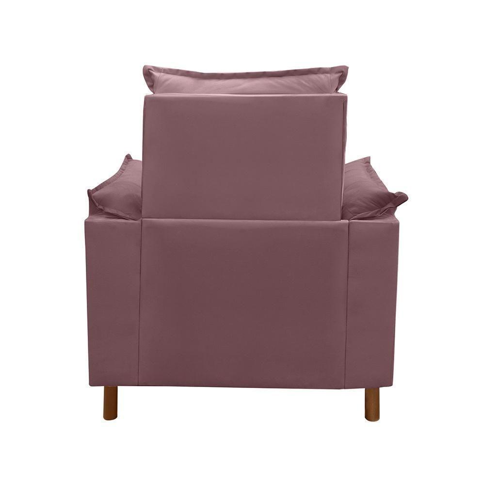 Poltrona De Amamentação Com Puff Isabella Bellamado Cor:rose - 3