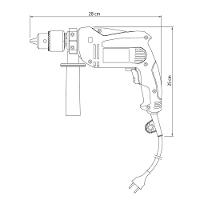 Furadeira De Impacto 500w 1-2" Com Empunhadura Auxiliar 220v - Tramontina - 7
