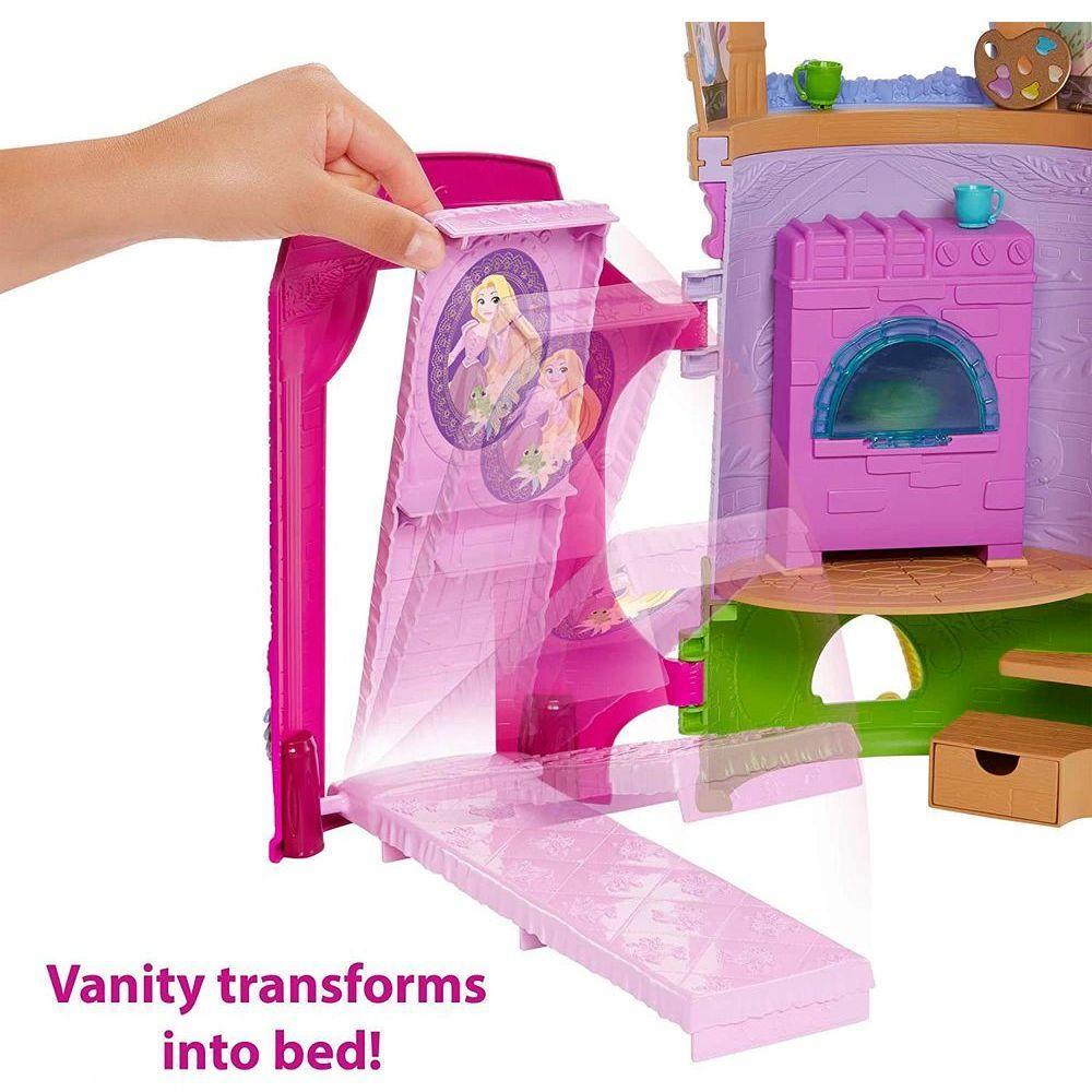 Disney Princesa Torre Da Rapunzel Com Boneca - Mattel Hlw30 - 4