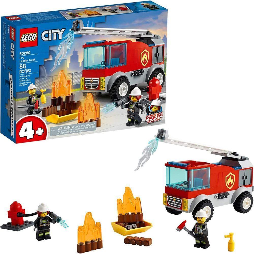 Lego City Caminhão Dos Bombeiros Com Escada - 60280 - 1