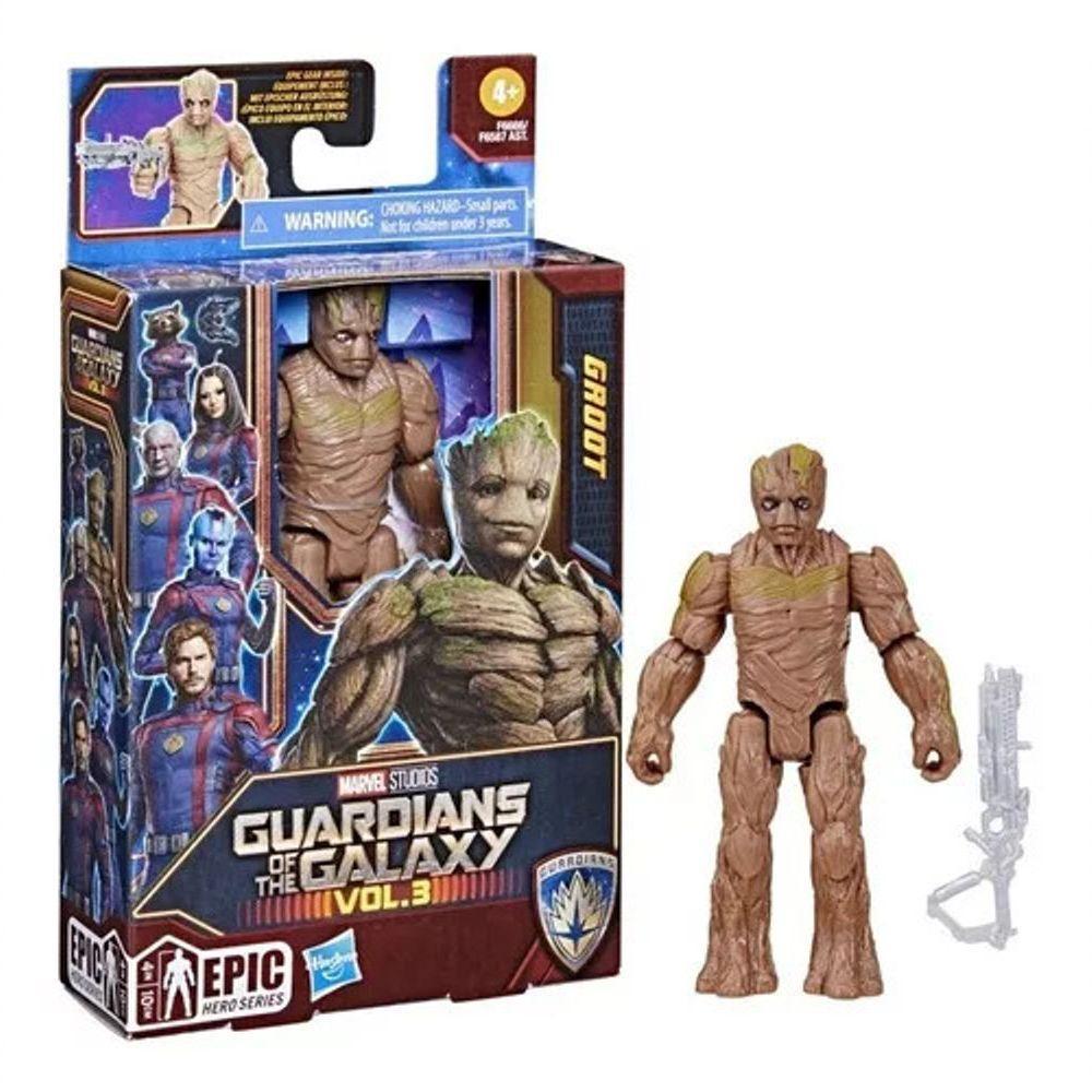 Boneco Marvel Guardiões Da Galáxia Vol.3 Groot 10cm - Hasbro F6666 - 1