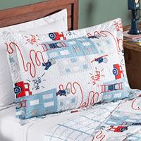 Kit Cobre Leito Colcha Solteiro Infantil Fantasy Dupla Face Microfibra 2 Peças - Bombeiro Branco - 5