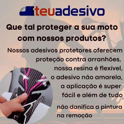 Kit Protetor Tanque Adesivo Moto Honda Acima 2018 Preto Cor Preto