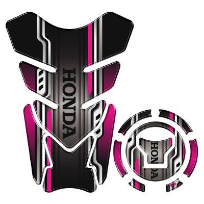 Kit Protetor Tanque Adesivo Moto Honda Acima 2018 Rosa Cor Rosa