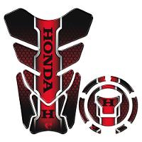 Kit Protetor Tanque Adesivo Moto Honda Acima 2018 Vermelho Cor Vermelho - 1