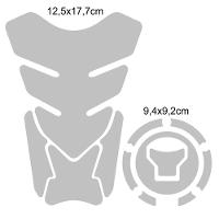 Kit Protetor Tanque Adesivo Moto Honda Acima 2018 Vermelho Cor Preto Vermelho - 3