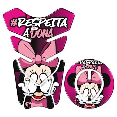 Protetor Tanque E Bocal Adesivo Moto Honda Até 2017 Minnie Cor Rosa