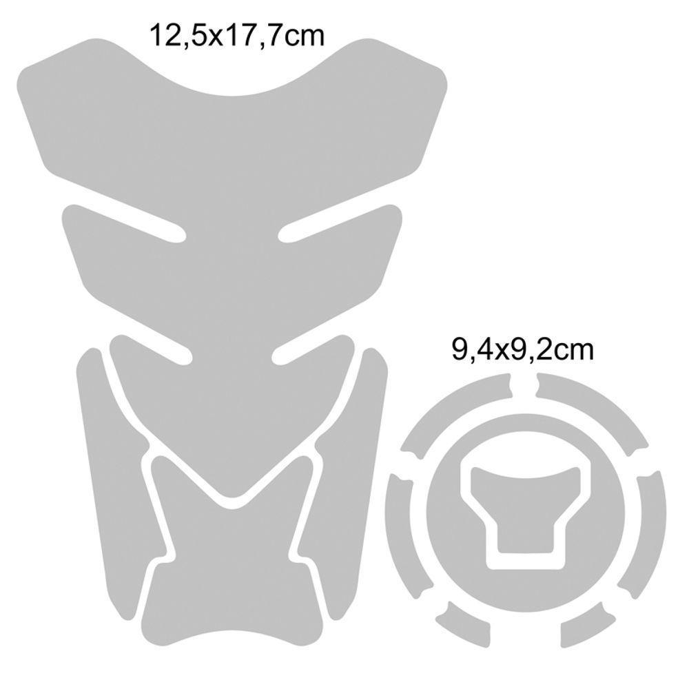 Kit Protetor Tanque Adesivo Moto Honda Acima 2018 Vermelho Cor Vermelho - 2