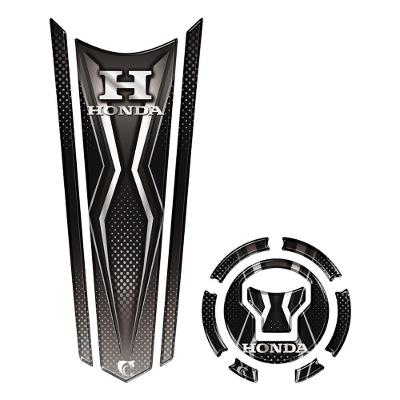 Adesivo Protetor Tanque E Bocal Gravata Honda Ano Acima 2018 Preto Cor Preto