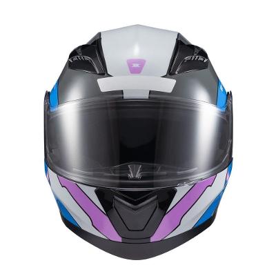 Capacete Texx Escamot Gladiator V3 Reisen Azul Rosa Branc 58 [f016]