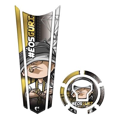 Adesivo Protetor Tanque E Bocal Gravata Honda Ano Acima 2018 Dourado Cor Dourado