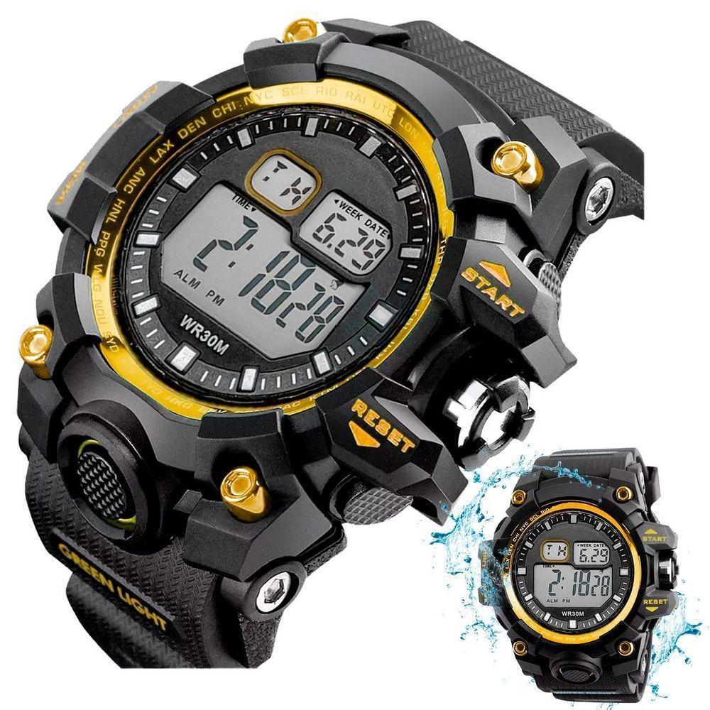 Relogio Digital Prova Dagua Ajustavel Silicone Grande - 1