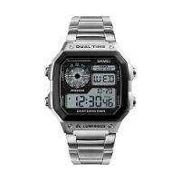 Relógio Masculino Cronômetro Skmei Casual Resistênte à água 1335 Prata - 1