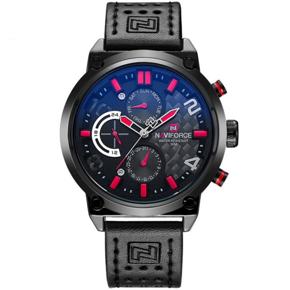 Relógio Esportivo Masculino Movimento De Quartzo à Prova D\' água Vermelho - 1