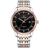 Conjunto Relógio De Quartzo Data Automática Em Aço Inoxidável Impermeavel Rose - 3