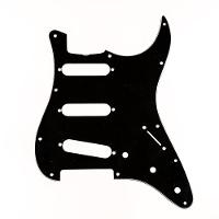 Escudo Para Guitarra 62 Jpn Strat Sss Preto 3p Spirit 200-bk [f035] - 1