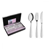 Faqueiro Tramontina Amazonas Em Aço Inox Com Facas Para Churrasco Acabamento Brilho 72 Peças - 1