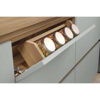 Cozinha Completa Rainha 4 Peças (2 Aéreos + 2 Balcões) C4P22 Nature/Verde - Nesher