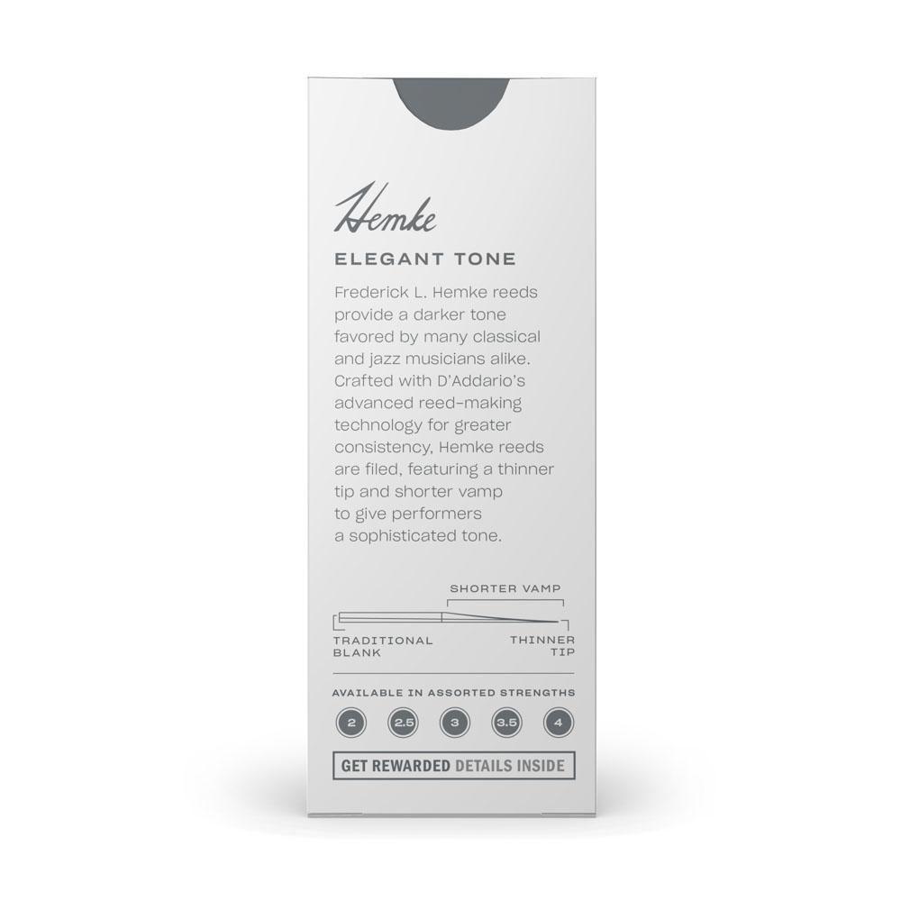 Palheta Sax Tenor 2.0 (5 Unidades) D Addario F. L. Hemke [f035] - 2
