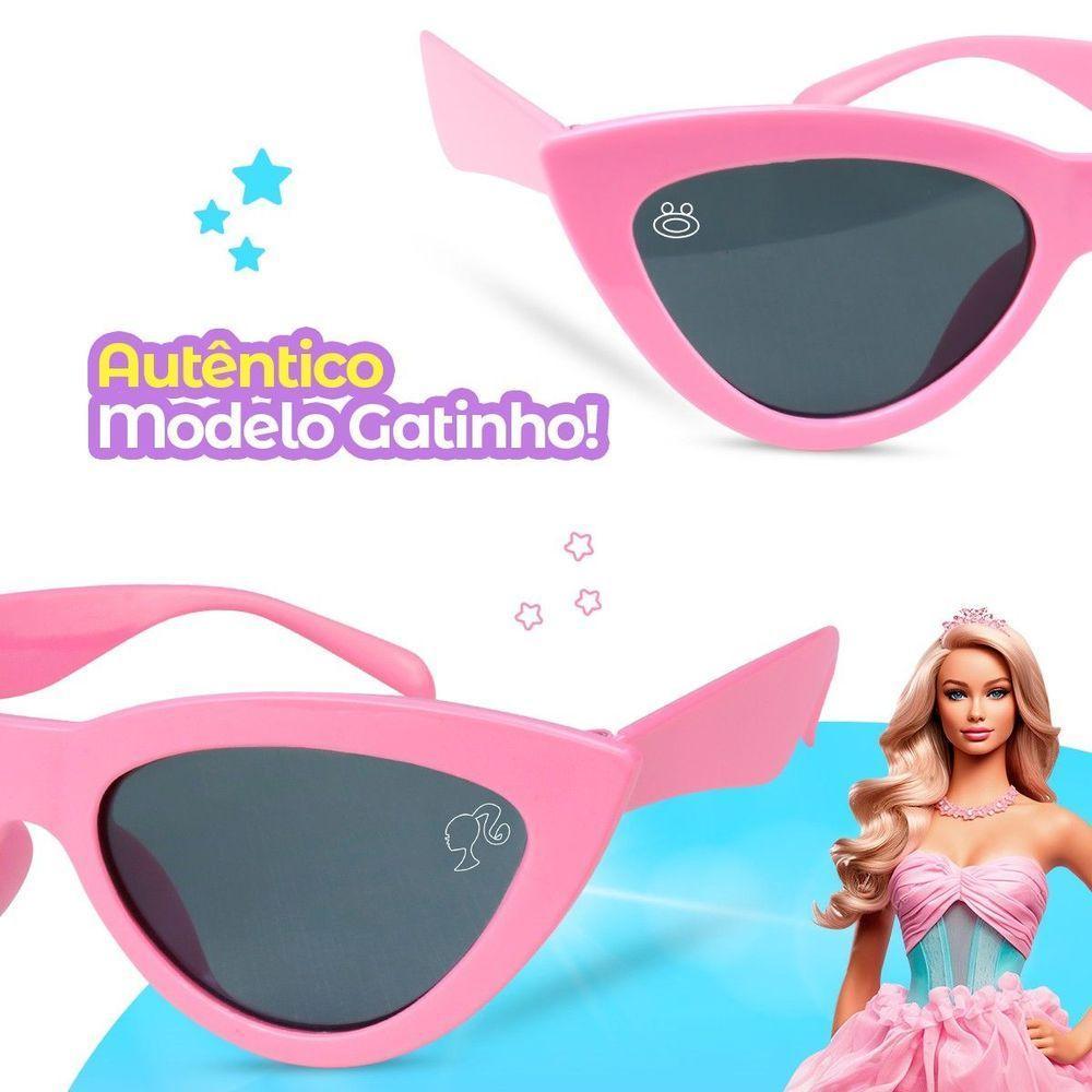 Relogio Digital Infantil Barbie + Oculos Proteção Uv + Colar - 5
