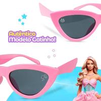 Relogio Digital Infantil Barbie + Oculos Proteção Uv + Colar - 5