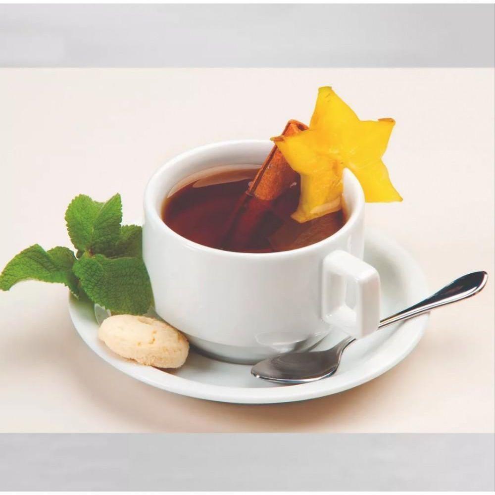 Jogo De 8 Xicaras De Cha Bar Hotel Com Pires Porcelana - 6