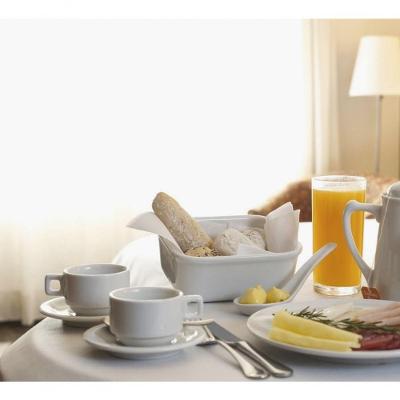 Conjunto 3 Xicaras Cha Com Pires Porcelana Barhotel Germer