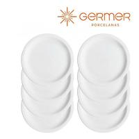 Conjunto 10 Pratos De Mesa Porcelana Raso Iguaçu - Germer - 7