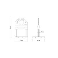 Base Espaçadora Plástica Tramontina Estreita Eco 4 Mm (saco Com 100 Un.) - 3