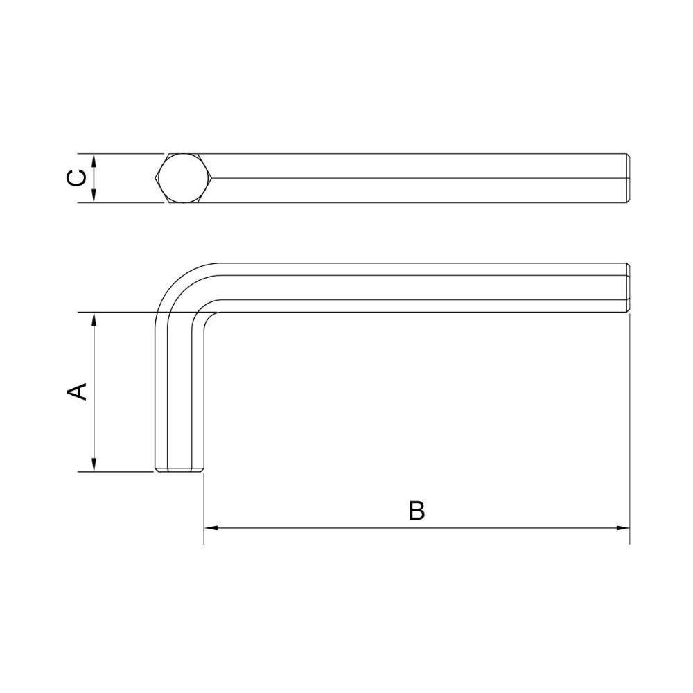 Chave Hexagonal 3-16 Tramontina Pro - 3